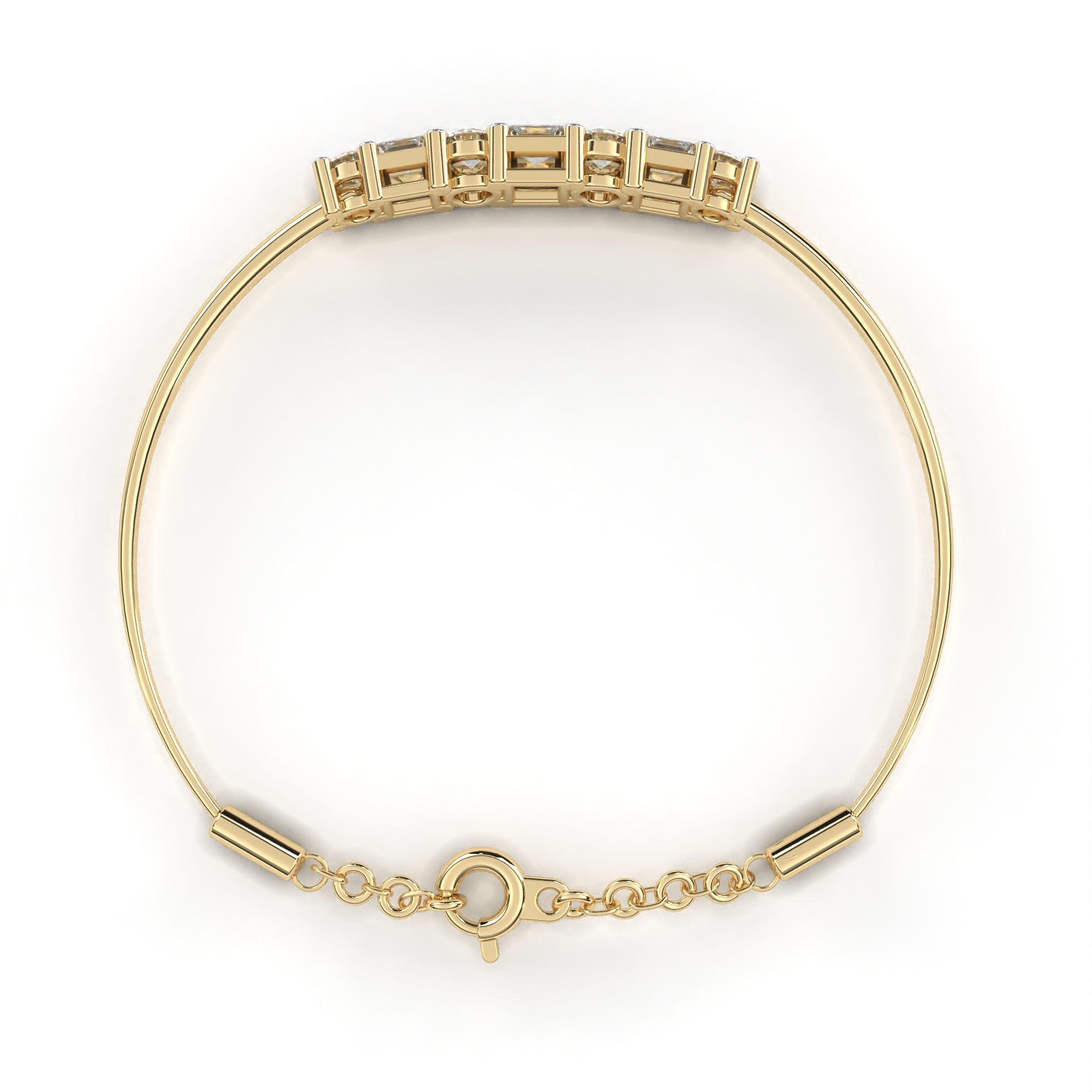 Solitairekart 0.36ct Round Cut Lab Grown Diamond Bracelet-HI Color. VS-SI Clarity